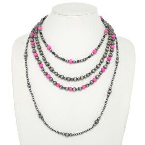 Western Multi Strand Beaded Necklace